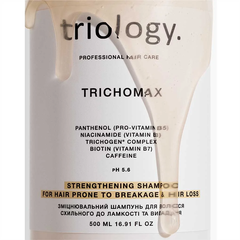 Trichomax Triology – wzmacniający szampon do włosów skłonnych do łamliwości i wypadania  500ml